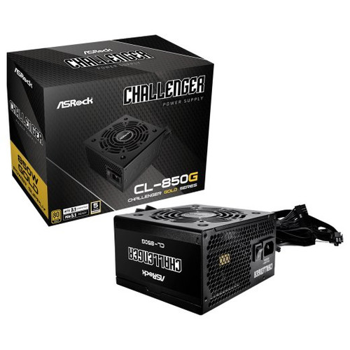 Asrock Challenger CL-850G unidad de fuente de alimentación 850 W 20+4 pin ATX ATX Negro (Espera 4 dias)-SX20 Asrock Challenger CL-850G unidad de fuente de alimentación 850 W 20+4 pin ATX ATX Negro (Espera 4 dias)