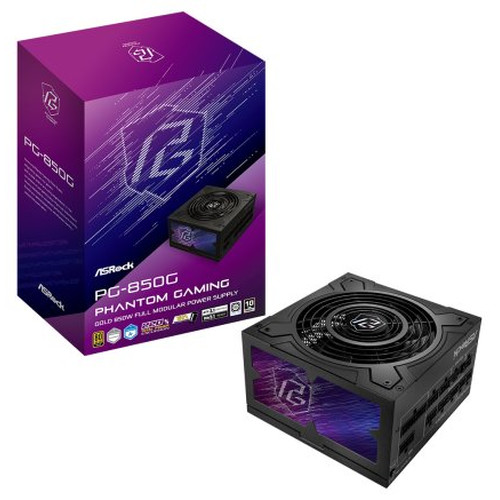 Asrock Phantom Gaming PG-850G unidad de fuente de alimentación 850 W 20+4 pin ATX ATX Negro (Espera 4 dias)-SX20 Asrock Phantom Gaming PG-850G unidad de fuente de alimentación 850 W 20+4 pin ATX ATX Negro (Espera 4 dias)