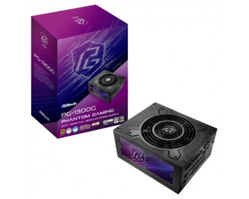 Asrock Phantom Gaming PG-1300G unidad de fuente de alimentación 1300 W 20+4 pin ATX ATX Negro (Espera 4 dias)