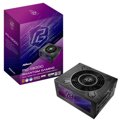 Asrock Phantom Gaming PG-1300G unidad de fuente de alimentaci&oacute;n 1300 W 20+4 pin ATX ATX Negro (Espera 4 dias)