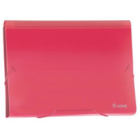 DOHE Clasificador acordeon PP A4 traslucido rojo-IR31 DOHE Clasificador acordeon PP A4 traslucido rojo