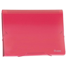 DOHE Clasificador acordeon PP A4 traslucido rojo-IR31 DOHE Clasificador acordeon PP A4 traslucido rojo
