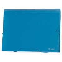 DOHE Clasificador acordeon PP A4 traslucido azul-IR31 DOHE Clasificador acordeon PP A4 traslucido azul