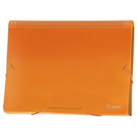 DOHE Clasificador acordeon PP A4 traslucido naranja
