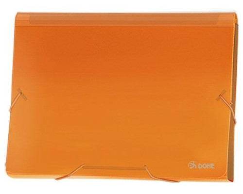 DOHE Clasificador acordeon PP A4 traslucido naranja
