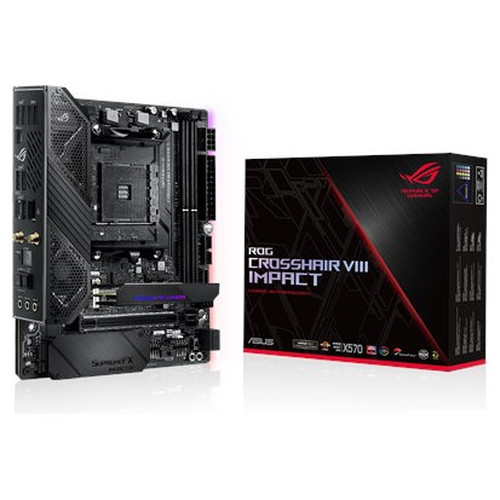 ASUS ROG Crosshair VIII Impact AMD X570 Zócalo AM4 Mini DTX (Espera 4 dias)-SX20 ASUS ROG Crosshair VIII Impact AMD X570 Zócalo AM4 Mini DTX (Espera 4 dias)