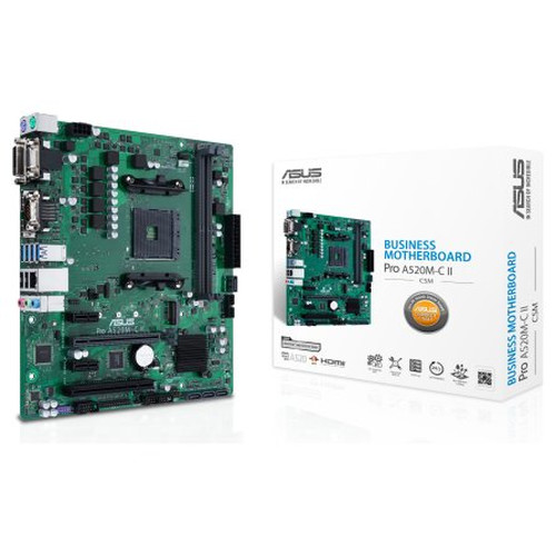 ASUS PRO A520M-C II/CSM AMD A520 Z&oacute;calo AM4 micro ATX (Espera 4 dias)