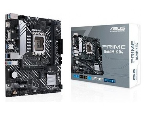 PLACA ASUS PRIME B660M-K D4 INTEL1700 2DDR4 HDMI