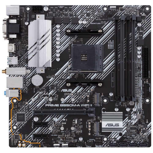 ASUS PRIME B550M-A WIFI II AMD B550 Z&oacute;calo AM4 micro ATX (Espera 4 dias)