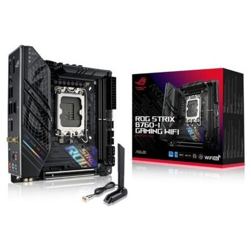 PLACA ASUS ROG STRIX B760-I GAMING WIFI,INTEL,1700,B760,4DDR5,WIFI,ITX (Espera 4 dias)-SX20 PLACA ASUS ROG STRIX B760-I GAMING WIFI,INTEL,1700,B760,4DDR5,WIFI,ITX (Espera 4 dias)