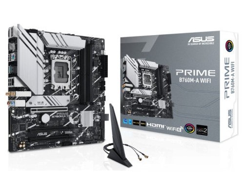 PLACA ASUS PRIME B760M-A WIFI INTEL 1700 4DD5 2HDMI+DP