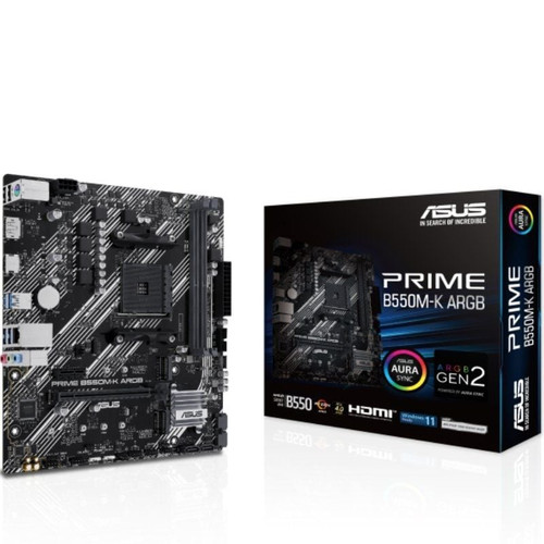 PLACA BASE ASUS PRIME B550M-K ARGB-DU20 PLACA BASE ASUS PRIME B550M-K ARGB