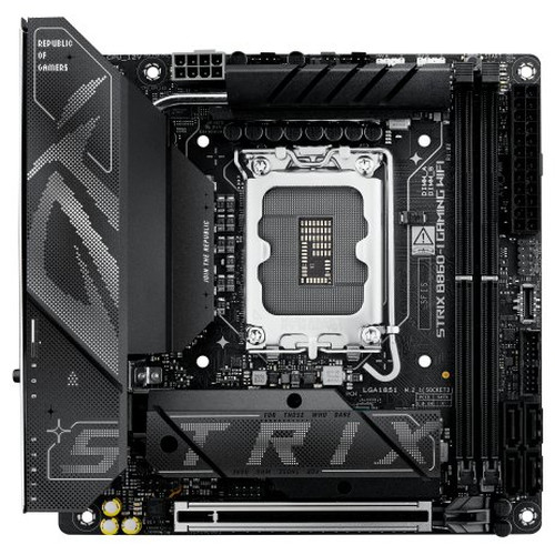 ASUS ROG STRIX B860-I GAMING WIFI Intel B860 LGA 1851 (Socket V1) mini ITX (Espera 4 dias)-SX20 ASUS ROG STRIX B860-I GAMING WIFI Intel B860 LGA 1851 (Socket V1) mini ITX (Espera 4 dias)
