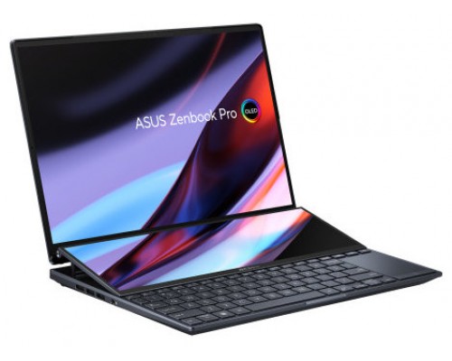 ASUS ZenBook Pro 14 Duo OLED OLED UX8402ZE-M3050W - Portátil 14.5" WQXGA+ (Core i7-12700H, 16GB RAM, 512GB SSD, GeForce RTX 3050 Ti 4GB, Windows 11 Home) Negro tecnológico- Teclado QWERTY español (Espera 4 dias)