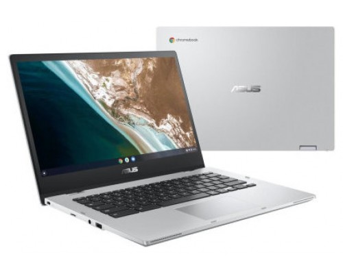 ASUS Chromebook CX1400FKA-EC0077 - Ordenador Portátil 14" Full HD (Intel Celeron N4500, 8GB RAM, 128GB eMMC, UHD Graphics, ChromeOS) Plata Transparente - Teclado QWERTY español (Espera 4 dias)