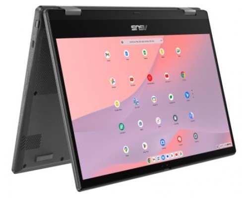 ASUS Chromebook CM14 Flip CL1402FM2A-EC0192 - Ordenador Portátil 14" Full HD (MediaTek Kompanio 520, 8GB RAM, 128GB eMMC, ARM Mali-G52 MC2, ChromeOS) Gris Gravidad - Teclado QWERTY español (Espera 4 dias)