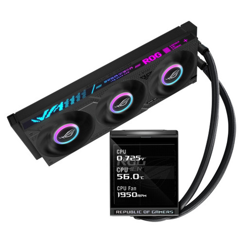 ASUS ROG Strix LC IV 360 ARGB LCD Procesador Kit de refrigeración líquida 12 cm Negro (Espera 4 dias)-SX20 ASUS ROG Strix LC IV 360 ARGB LCD Procesador Kit de refrigeración líquida 12 cm Negro (Espera 4 dias)