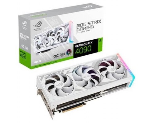 ASUS ROG -STRIX-RTX4090-O24G-WHITE NVIDIA GeForce RTX 4090 24 GB GDDR6X (Espera 4 dias)