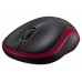 Logitech - Raton inalambrico M185 - Wireless - Rojo