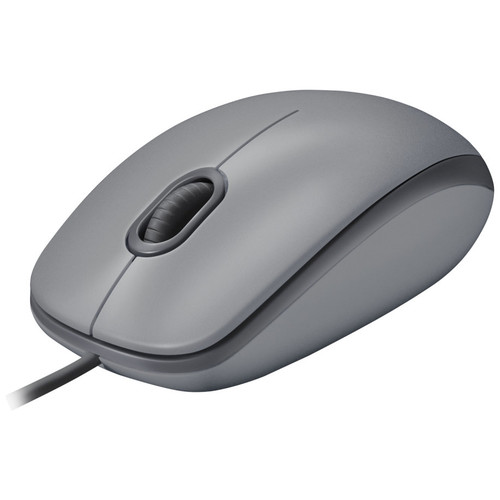 LOGITECH Raton M110 gris con cable USB, 3 botones, Silencioso-IR30 LOGITECH Raton M110 gris con cable USB, 3 botones, Silencioso