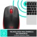 Logitech - Raton optico M190 - Inalambrico - Rojo