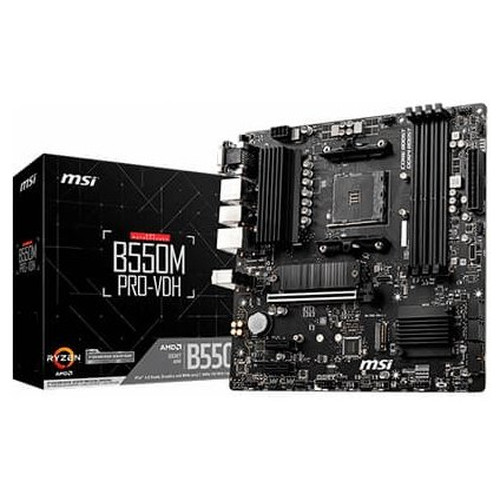 MSI B550M PRO-VDH. Fabricante de procesador: AMD,