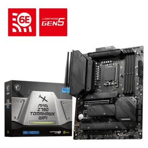 PLACA MSI MAG Z790 TOMAHAWK WIFI,INTEL,1700,Z790,4DDR5,128GB,HDMI+DP,7SATA3+4M.2,13USB3.2,2.5GB+WIFI6E+BT5.3,ATX (Espera 4 dias)-SX20 PLACA MSI MAG Z790 TOMAHAWK WIFI,INTEL,1700,Z790,4DDR5,128GB,HDMI+DP,7SATA3+4M.2,13USB3.2,2.5GB+WIFI6E+BT5.3,ATX (Espera 4 dias)