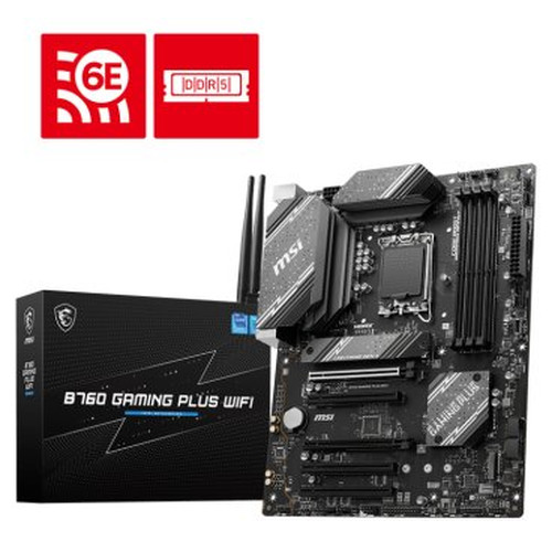 PLACA BASE MSI PRO B760 GAMING PLUS WIFI 1700 ATX 4XDDR5-SX20 PLACA BASE MSI PRO B760 GAMING PLUS WIFI 1700 ATX 4XDDR5