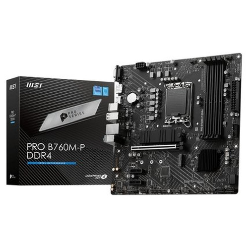 MSI Placa Base PRO B760M-P DDR4 mATX LGA1700-IA20 MSI Placa Base PRO B760M-P DDR4 mATX LGA1700