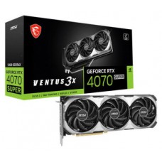 VGA MSI RTX 4070 SUPER 12G VENTUS 3X,NV,RTX4070SUPER,12GB,GDDR6X,192BIT,3DP+1HDMI,TORX FAN 4.0,3 VENTILADORES (Espera 4 dias)