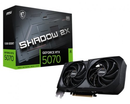 MSI GeForce RTX 5070 12G SHADOW 2X OC NVIDIA 12 GB GDDR7 (Espera 4 dias)