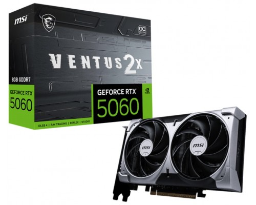 MSI GeForce RTX 5060 8G VENTUS 2X OC NVIDIA 8 GB GDDR7 (Espera 4 dias)