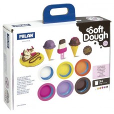 MALET&Iacute;N 6 BOTES PASTA BLANDA SOFT DOUGH DE 59GR + HERRAMIENTAS "HELADOS Y GOFRES" MILAN 913306ICW (Espera 4 dias)