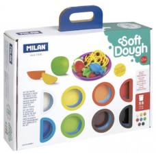 MALET&Iacute;N 8 BOTES PASTA BLANDA SOFT DOUGH DE 59GR + HERRAMIENTAS "HORA DE COCINA" MILAN 913308CT (Espera 4 dias)