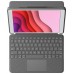 LOGITECH Funda con Teclado Combo Touch para Tablets Apple Ipad 7ª/ 8ª/ 9ª Generación 10.2" Gris