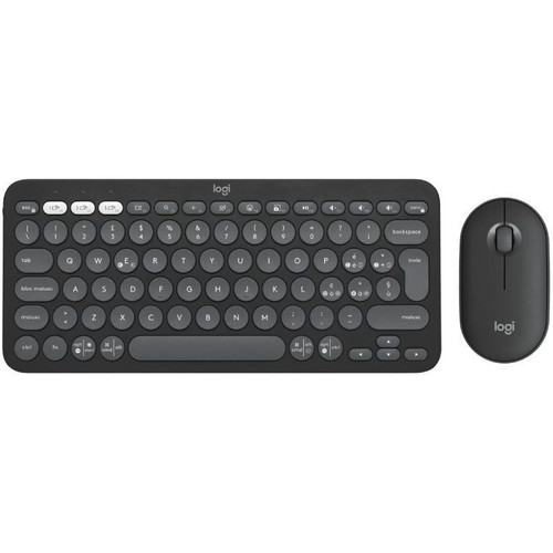 COMBO TECLADO RATON LOGITECH QWERTY INALAMBRICO GRAFITO