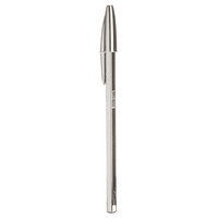 BIC Boligrafo Cristal Celebrate cuerpo plateado negro-IR47 BIC Boligrafo Cristal Celebrate cuerpo plateado negro