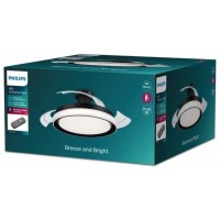 PHILIPS Ventilador techo Luz Bliss DC 28w Negro