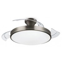 PHILIPS Ventilador techo Luz Bliss DC 28w Nickel