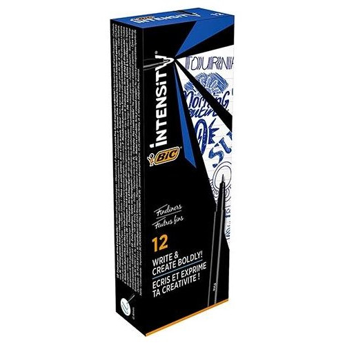 BIC Rotulador Intensity Fine punta fina azul-IR45 BIC Rotulador Intensity Fine punta fina azul