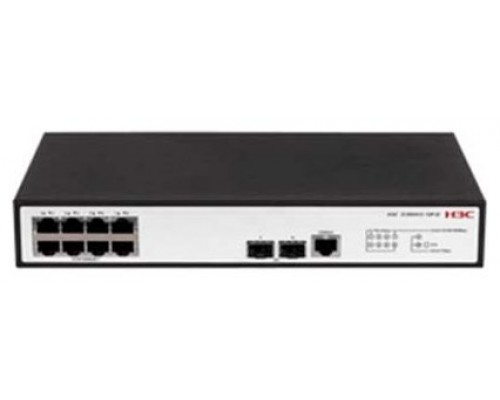 H3C S1850V2-10P-EI L2 Ethernet Switch with 8*10/100/1000BASE-T Ports and 2*1000BASE-X SFP Ports,(AC) (Espera 4 dias)