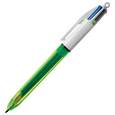 BIC Boligrafo 4 colores Fluo punta media-IR48 BIC Boligrafo 4 colores Fluo punta media
