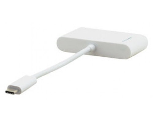 Kramer Electronics ADC-U31C/M1 adaptador de cable de vídeo 0,17 m USB Tipo C USB Type-C + USB Type-A + VGA (D-Sub) Blanco (Espera 4 dias)