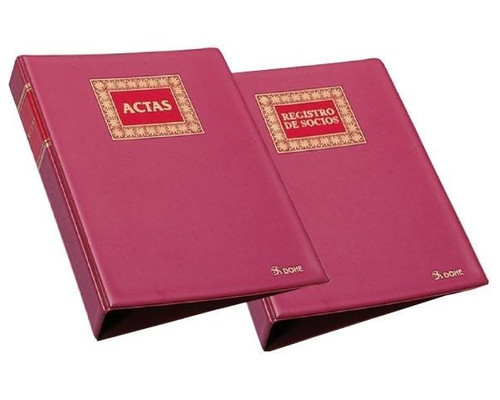 DOHE Libro registro de socios hojas moviles 100h recambiables numeradas A4