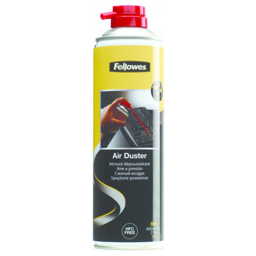 Fellowes 9977804 kit de limpieza para computadora Teclado, Impresora, Universal Limpiador de aire comprimido para limpieza de equipos 400 ml (Espera 4 dias)-SX31 Fellowes 9977804 kit de limpieza para computadora Teclado, Impresora, Universal Limpiador de aire comprimido para limpieza de equipos 400 ml (Espera 4 dias)
