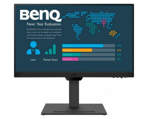 MONITOR BENQ BL2490T, 23.8" IPS FHD,  100Hz, DP / 2x HDMI, AlTAVOCES, VESA, REGULABLE ALTURA, EYECARE (Espera 4 dias)