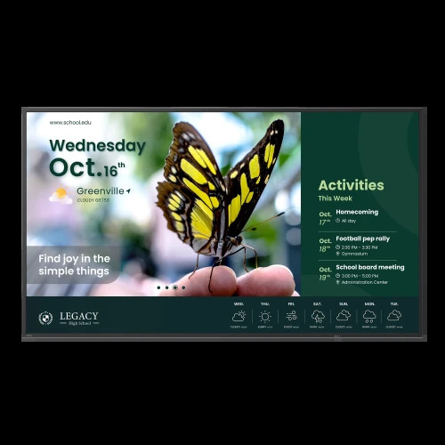 BENQAV DIGITAL SIGNAGE ST6504 (9H.S46TB.RE2) 65", 18/7 ANDROID 14.0, 4GB 32GB, 350 NITS, 3840 X 2160, REMOTE CONTROLLER, NO OPS SLOT, 3 YRS ON SITE EXCHANGE (Espera 4 dias)