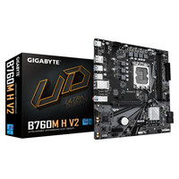 GIGABYTE B760M H V2 Placa Base - Compatible con procesadores Intel Core de 14&ordf; generaci&oacute;n, VRM digital de 5+1+1 fases, hasta 8000MHz DDR5 (O.C.), 1xPCIe 4.0 M.2, LAN 1GbE, USB 3.2 Gen1 (Espera 4 dias)