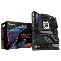 GIGABYTE Placa base X870E A ELITE WIFI7 - Compatible con CPUs AMD Ryzen 9000, VRM digital de 16+2+2 fases, hasta 8000MHz DDR5 (OC), 4xPCIe 5.0 + 4xM.2, Wi-Fi 7, LAN 2.5GbE, USB 3.2 Gen 2x2 (Espera 4 dias)