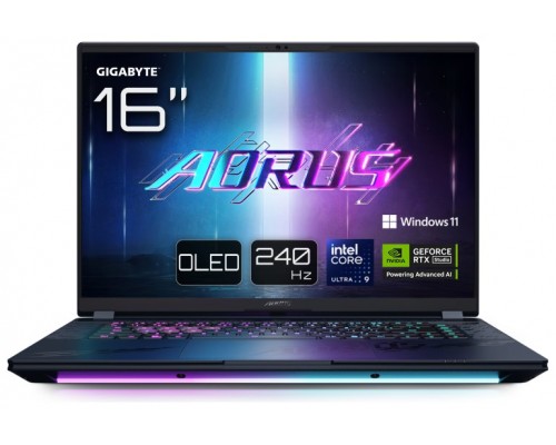GIGABYTE PORTATIL AORUS MASTER 16 BZHC6ESE64SP,iULTRA 9 275HX,32GB DDR5,SSD 1TB,16” IPS 240Hz QHD OLED,RTX5090/24GB,W11 PRO (Espera 4 dias)